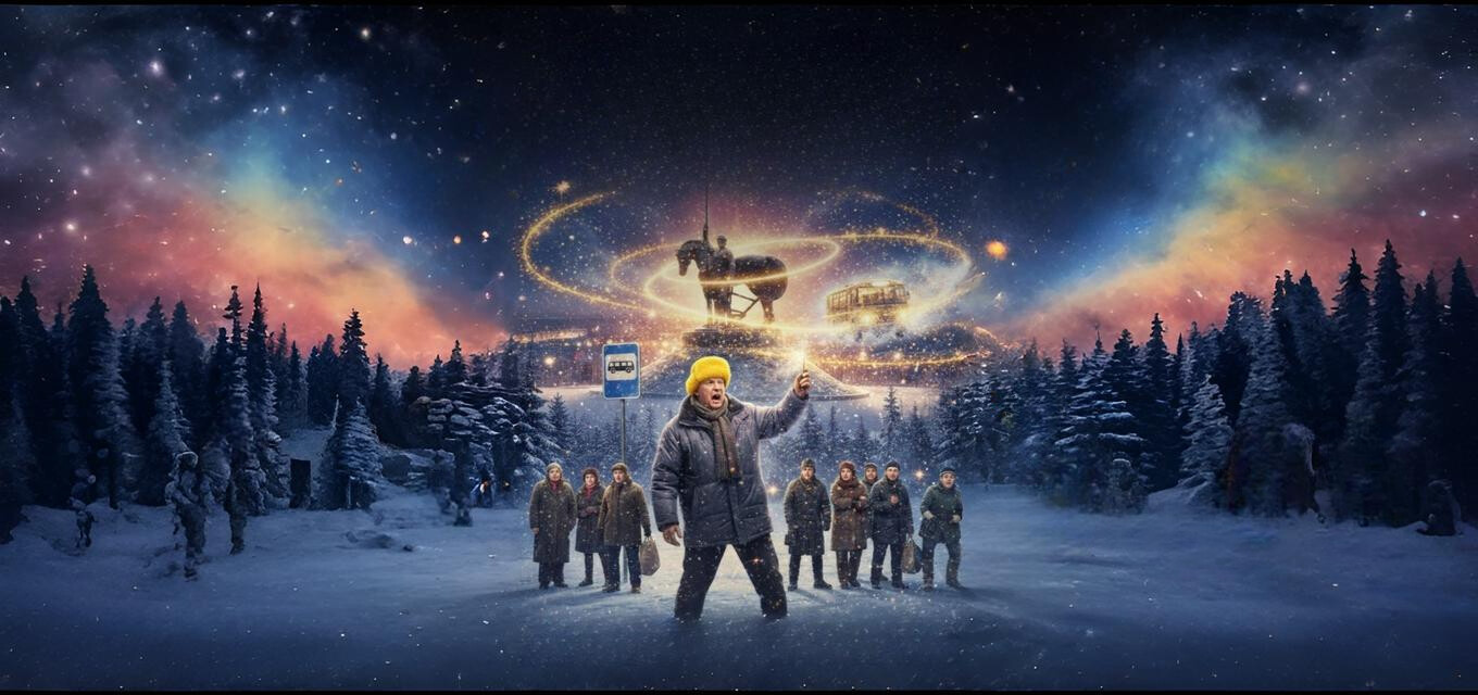 Как Серёга маршрутку ждал